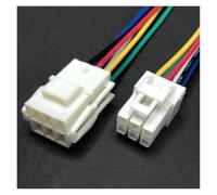 ANNBCDL Yl-4.5mm Spacing Automobile Harness Connector 2/3/4/-15 Pin Car Male And Female Plug-in Cable Plug Socket 45005 Wire Length 15cm(6p strip line,1sets)