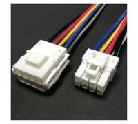 ANNBCDL Yl-4.5mm Spacing Automobile Harness Connector 2/3/4/-15 Pin Car Male And Female Plug-in Cable Plug Socket 45005 Wire Length 15cm(8p strip line,1sets)