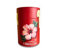 Ann'c Tea Hibiscus Herbal Loose-Leaf Sri Lankan Tea, Canister - Easy to Brew Natural Tangy Taste Fruity Aroma Caffeine-Free - Gift for Men and Women (50g)