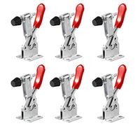 Anndason 6 PCS Hand Tool Toggle Latch Clamp 201B,220 Lbs Holding Capacity Horizontal Clamp Horizontal Quick Release Toggle Clamp (6 PCS 201B)