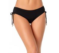 Anne Cole Women's Alex Solid Side Tie Adjustable Bikini Swim Bottom, Black, Large