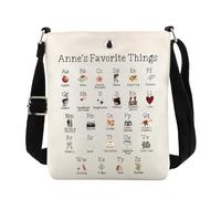 Anne Green Gift Book Lover Gift Anne Book Literary Crossbody Bag Friendship Messenger Bag (Anne's Favorite Things uk)
