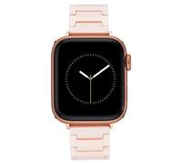 Anne Klein Ceramic Link Fashion Bracelet for Apple Watch, Secure, Adjustable, Apple Watch Replacement Band, Fits Most Wrists, Blush/Rose Gold-Tone, 38/40/41mm, Modern