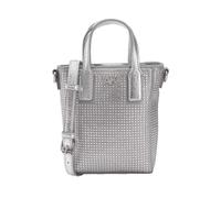 Anne Klein Crystalized Mini n/s Convertible Tote, Clear/Silver