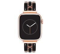 Anne Klein Fashion Bracelet for Apple Watch, Secure, Adjustable, Apple Watch Replacement Band, Fits Most Wrists, Black
