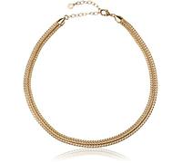 Anne Klein Women's Flat Chain Necklace - Gold Tone 23.5 cm - One Size