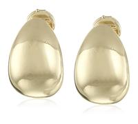 Anne Klein Goldtone Clip Top Hoop Earrings