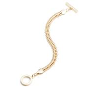 Anne Klein Gold Tone Flat Chain Flex Bracelet of 12cm