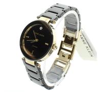 Anne Klein Ladies Watch Diamond Black Ceramic & Gold AK/1018BKBK Womens