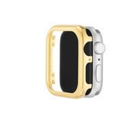 Anne Klein Premium Crystal Bumper, Compatible with Apple Watch, Seamless Fit, Easy Installation, Bumper for Apple Watch, Gold-Tone 2, 44mm (Series 4, 5, and 6, and SE 1st and 2nd Gen), WK/2006GPGP44