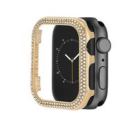 Anne Klein Premium Crystal Bumper, Compatible with Apple Watch, Seamless Fit, Easy Installation, Bumper for Apple Watch, Gold, Gold
