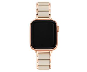 Anne Klein Rubberized Fashion Bracelet for Apple Watch, Secure, Adjustable, Apple Watch Replacement Band, Fits Most Wrists