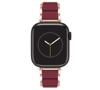 Anne Klein Silicone Fashion Bracelet for Apple Watch, Secure, Adjustable, Apple Watch Replacement Band, Fits Most Wrists