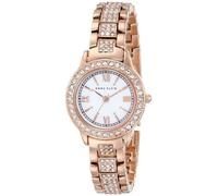 Anne Klein Women's AK/1492MPRG Crystal Accented Rose Gold-Tone Bracelet Watch