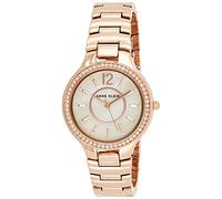 Anne Klein Women's AK/1854RMRG Crystal Accented Rose Gold-Tone Bracelet Watch