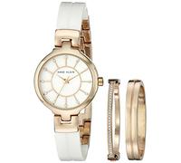 Anne Klein Women's AK/2048RGST Gold-Tone Bangle Watch with Two Coordinating Bracelets