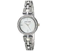 Anne Klein Women's AK/3153MPSV Swarovski Crystal Accented Silver-Tone Bracelet Watch