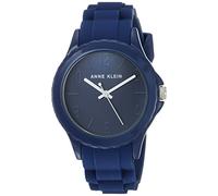 Anne Klein Women's AK/3241DBDB Dark Blue Silicone Strap Watch