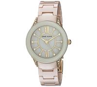 Anne Klein Women's Analog Japanese Quartz Watch with Ceramic Strap AK/2388TNGB