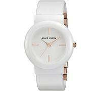 Anne Klein Women's Analog Japanese-Quartz Watch with Ceramic Strap AK/2834WTRG