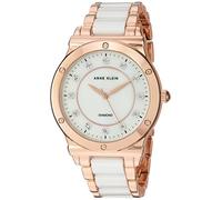 Anne Klein Women's Analog Japanese Quartz Watch with Ceramic Strap AK/2902WTRG
