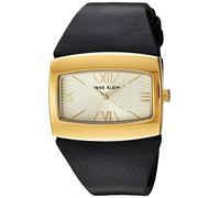 Anne Klein Women's Analogue Japanese-Quartz Watch with Leather Calfskin Strap AK/2632CHBK