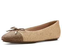 Anne Klein Women's Ballet Flat Luci, Comfort Dress Casual Slip On, Raffia, 11