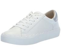 Anne Klein Women's Captivate Sneaker, Silver/White, 7