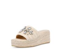 Anne Klein Women's Carmela Wedge Sandal, Natural Raffia, 6 UK