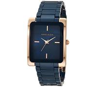 Anne Klein Women's Ceramic Bracelet Watch, Dark Blue/Rose Gold, Quartz Movement