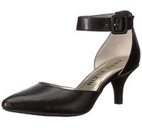 Anne Klein Women's Fabulist Leather Dress Pump, Black, 7.5 M US