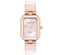 Anne Klein Women's Genuine Diamond Dial Bangle Watch, Pink/Rose Gold, AK/4162BMRG