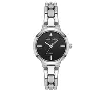 Anne Klein Women's Genuine Diamond Dial Bracelet Watch, AK/4190, Black/Silver, Japanese