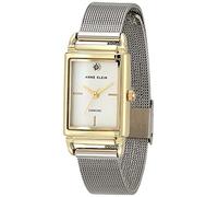 ANNE KLEIN Women's Genuine Diamond Dial Mesh Bracelet Watch