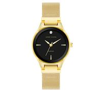 ANNE KLEIN Women's Genuine Diamond Dial Mesh Bracelet Watch