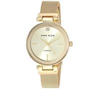 Anne Klein Women's Genuine Diamond Dial Mesh Watch, AK/3034