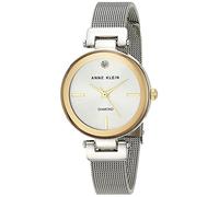 Anne Klein Women's Genuine Diamond Dial Mesh Watch, AK/3034