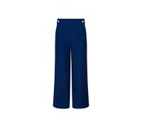 Anne Klein Women's High Rise Pull on Wide Leg W Button Wb D, Santorini Blue, XL
