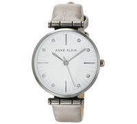 ANNE KLEIN Women's Japanese Quartz Dress Watch with Faux Leather Strap