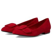 Anne Klein Women's Kalea Ballet Flat, Deep Red, 7.5