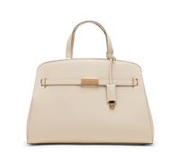 Anne Klein Women's Large Belted Satchel with Convertible Strap, Parchment