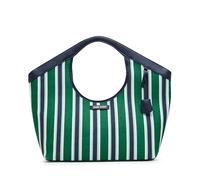Anne Klein Women's Large Printed Tote with Detachable Strap, Green-aqua Graphic Stripe/Distant Mountain, L, Anne Klein Women's Large Printed Tote With Detachable Strap