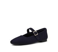 Anne Klein Women's Mabel Ballet Flat, Navy, 7.5 UK