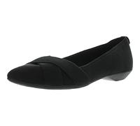 Anne Klein Women's Oalise Ballet Flat, Black/Black, 6.5 UK