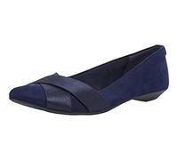 Anne Klein Women's Oalise Ballet Flat, Navy, 10 B (M) US