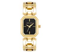 Anne Klein Women's Open Link Bracelet Watch, Gold/Black, Classic