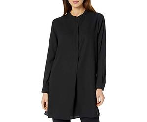 Anne Klein Women's Pop-Over Blouse with Covered Placket and Side Slits Blouse (Pack of 1)