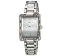 Anne Klein Women's Premium Crystal Accented Bracelet Watch, Silver