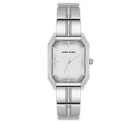 Anne Klein Women's Premium Crystal Accented Bracelet Watch, Silver, Silver, bracelet