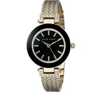 Anne Klein Women's Premium Crystal Accented Mesh Bracelet Watch